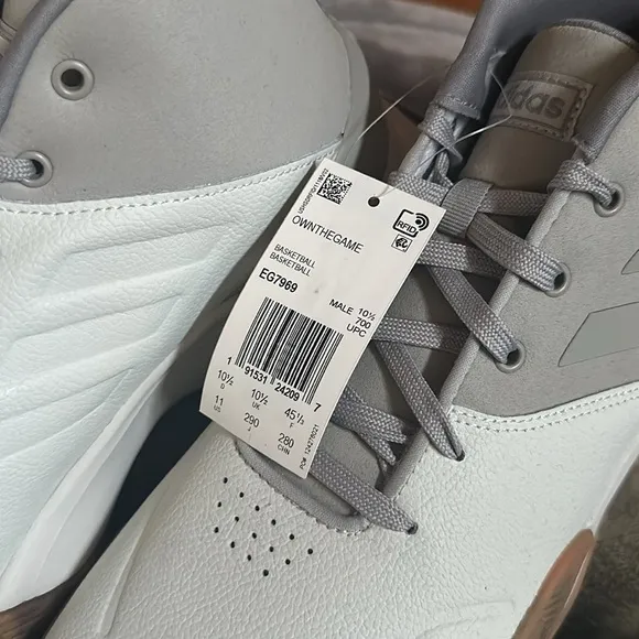 🆕 ADIDAS Own The Game Shoes Metal Grey Mens SIZE 11