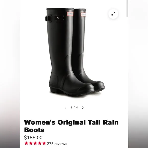 🔴 Hunter Original tall rain boots