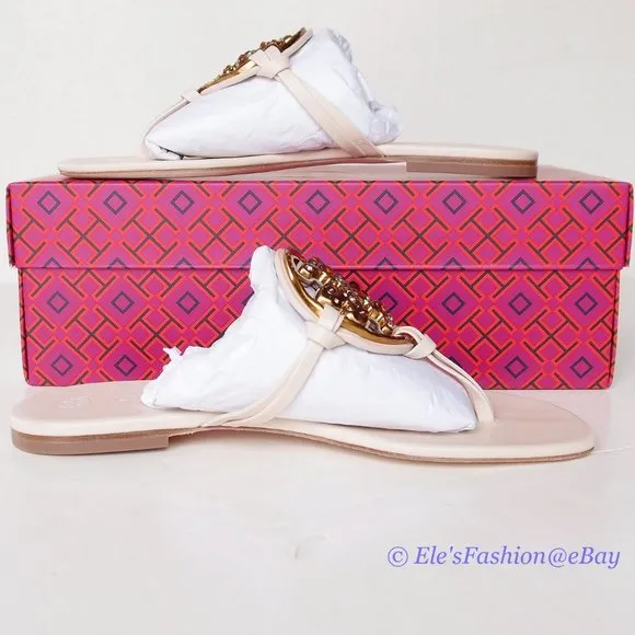 ❤️ NIB Tory Burch Jeweled Miller Leather Sandal Brie 6.5 7 7.5 8.5 9 9.5 AUTHNTC