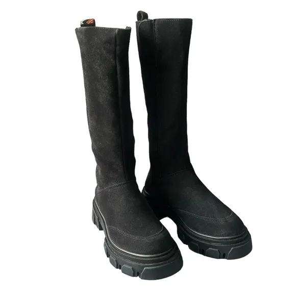 🏜️ NWT Anthropologie x FARM Rio black suede boots🏜️