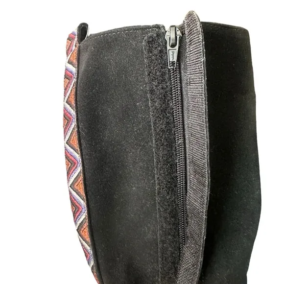 🏜️ NWT Anthropologie x FARM Rio black suede boots🏜️