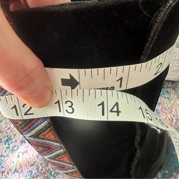 🏜️ NWT Anthropologie x FARM Rio black suede boots🏜️