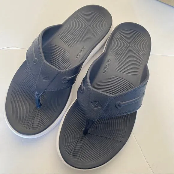 - Sperry Men’s Float Solid Color Navy Sandals Slippers Size US 13M