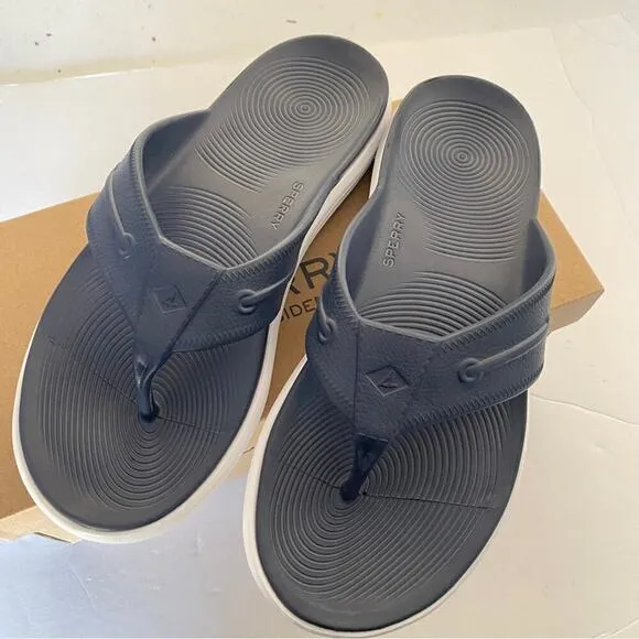 - Sperry Men’s Float Solid Color Navy Sandals Slippers Size US 13M