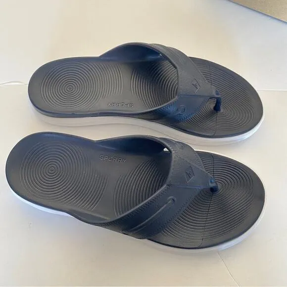 - Sperry Men’s Float Solid Color Navy Sandals Slippers Size US 13M