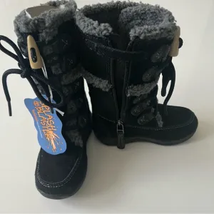 - Timberland Zesta Suede Tall Toddlers Boots Black Leather 84873 Winter Wo…