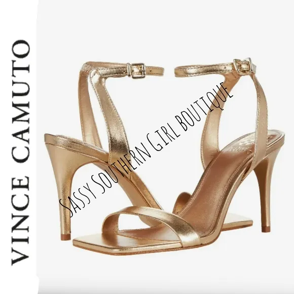 🆕⭐ Vince Camuto Gold heel sandal