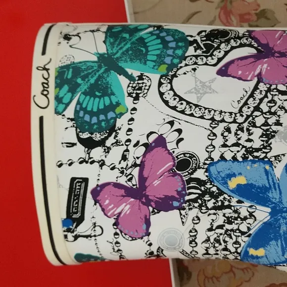 #10 PR PRICE REDUCED F COACH Ursula Jewel Butterfly Rain boots. NIB=NWT