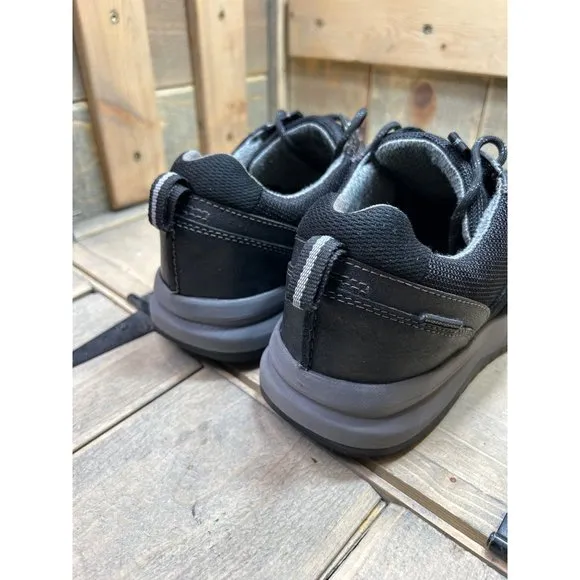 11M Clarks Collection Mens Waterproof Black Casual Sneakers Walking Shoes