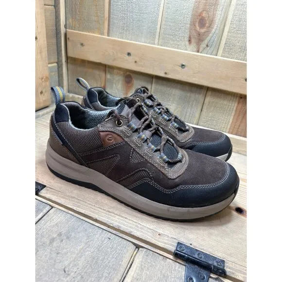 11M Clarks Collection Mens Waterproof Brown Casual Sneakers Walking Shoes