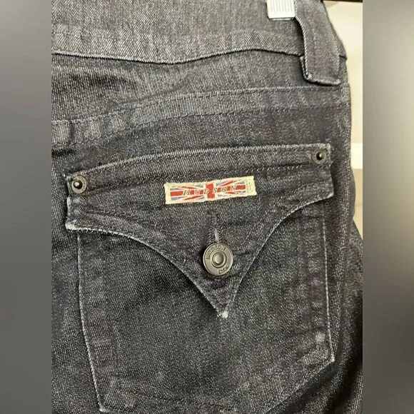 14. HUDSON PALERME KNEE CUFFED BERMUDAS in a dark wash 26
