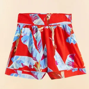 15. NWOT FARM RIO RED SWEET JUNGLE ORGANIC COTTON SHORTS