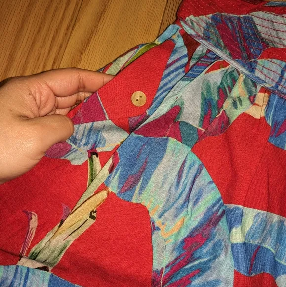 15. NWOT FARM RIO RED SWEET JUNGLE ORGANIC COTTON SHORTS
