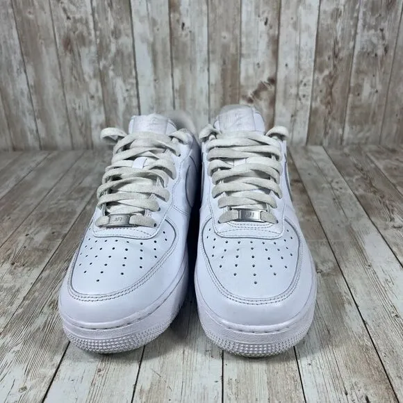 2021 Nike Air Force One 07 Triple White Retro Low Sneaker Shoes  Men's‎ 9.5