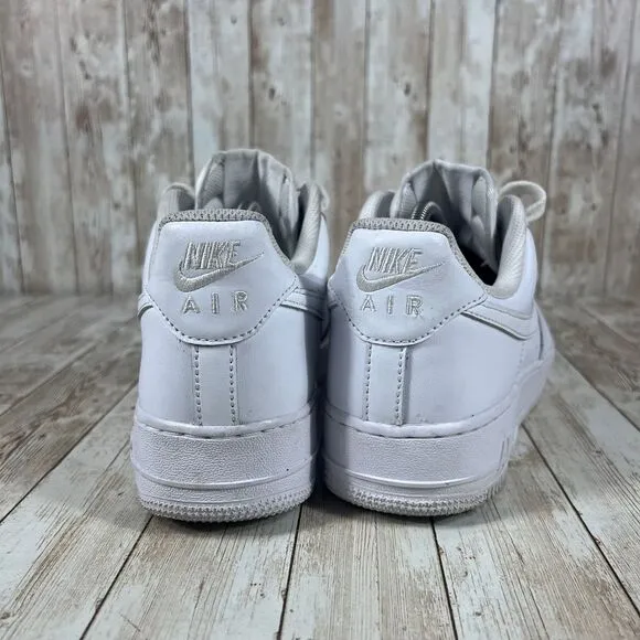 2021 Nike Air Force One 07 Triple White Retro Low Sneaker Shoes  Men's‎ 9.5