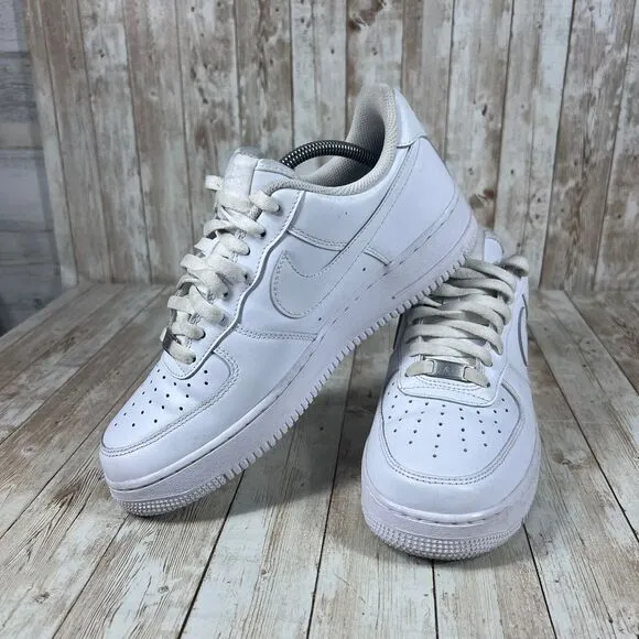 2021 Nike Air Force One 07 Triple White Retro Low Sneaker Shoes  Men's‎ 9.5