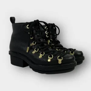 3.1 Phillip Lim Mallory Lace-Up Short Leather Hiker Boot Size 36/6