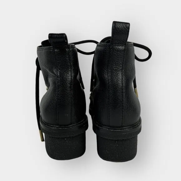 3.1 Phillip Lim Mallory Lace-Up Short Leather Hiker Boot Size 36/6