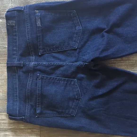 7FAMK Seven For All Mankind &quot;the Slim Trouser&quot; jeans flares sz 28x33.5L like new
