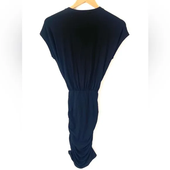 (AA4) Frame - Shirred Muscle Dress in Noir, Size XXS, NWT