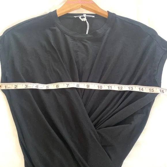 (AA4) Frame - Shirred Muscle Dress in Noir, Size XXS, NWT