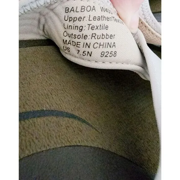 Abeo 7.5N Balboa Comfort Flip-Flops Thongs Tan NEW No Box