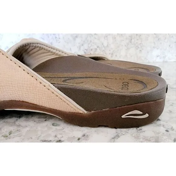 Abeo 7.5N Balboa Comfort Flip-Flops Thongs Tan NEW No Box