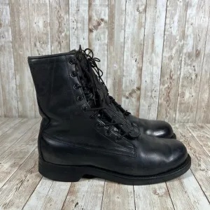 Addison shoe company vintage leather military boots Mens 9