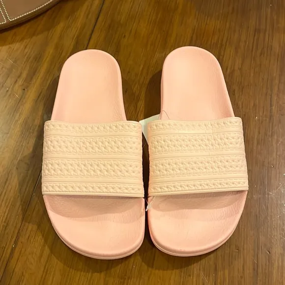 Adidas Adilette slides sandals shoes Hazel Coral flip flops Italy BA7538 Men’s 9
