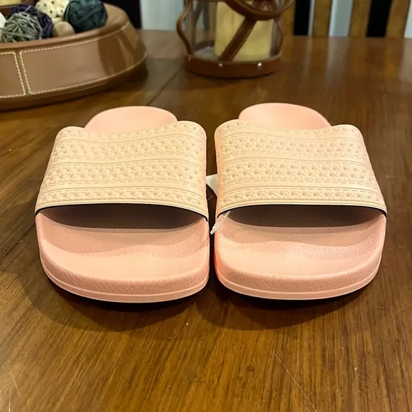 Adidas Adilette slides sandals shoes Hazel Coral flip flops Italy BA7538 Men’s 9