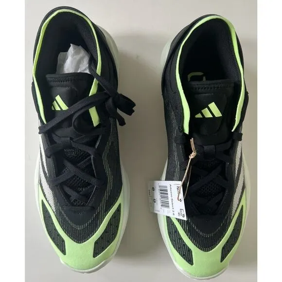 adidas Adizero Men's Size 8 Basketball Shoes Select 2.0 Women 9 Black Lime Green