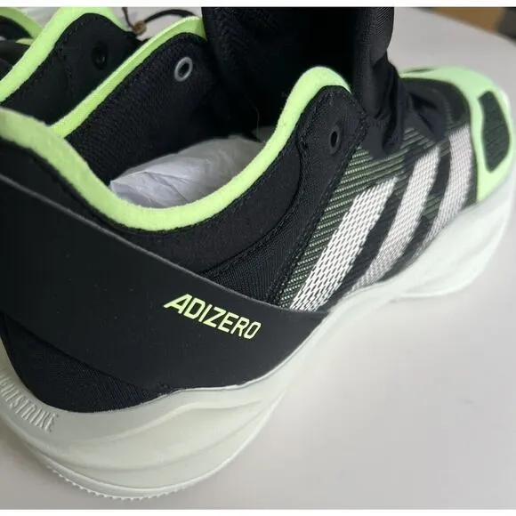 adidas Adizero Men's Size 8 Basketball Shoes Select 2.0 Women 9 Black Lime Green