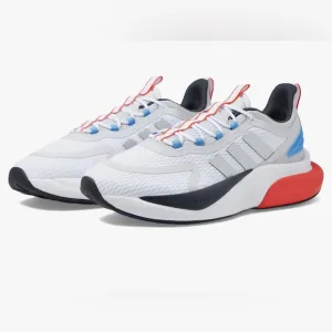 Adidas AlphaBounce   White Silver Red Blue Running‎ Shoes HP6139 Men Size 12 NEW