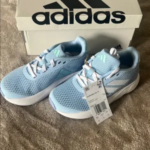 Adidas Blue and White Sneakers Lightweight Mesh