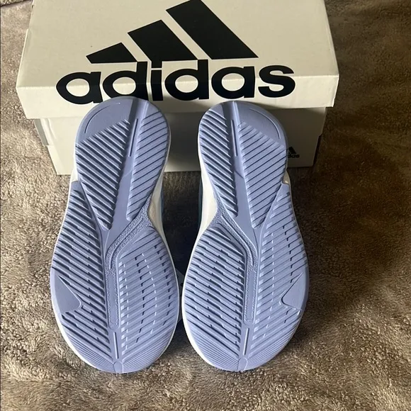 Adidas Blue and White Sneakers Lightweight Mesh