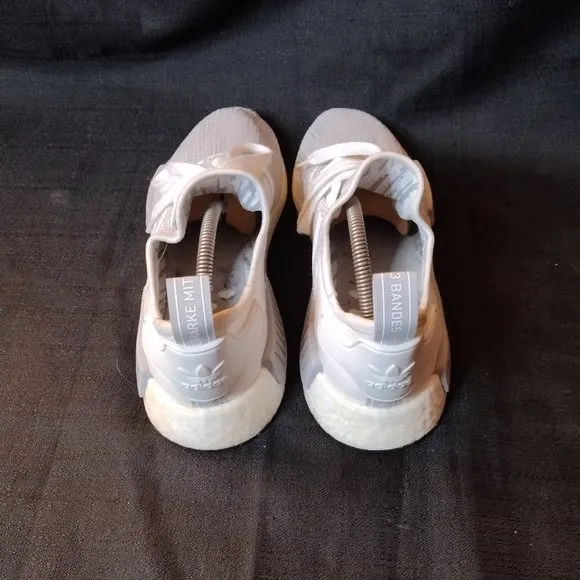 Adidas NMD_R1 Cloud Grey White Athletic Sneakers - Size 10.5 - Shoes / Trainers