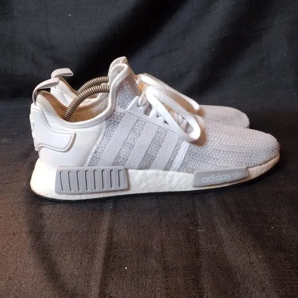 Adidas NMD_R1 Cloud Grey White Athletic Sneakers - Size 10.5 - Shoes / Trainers