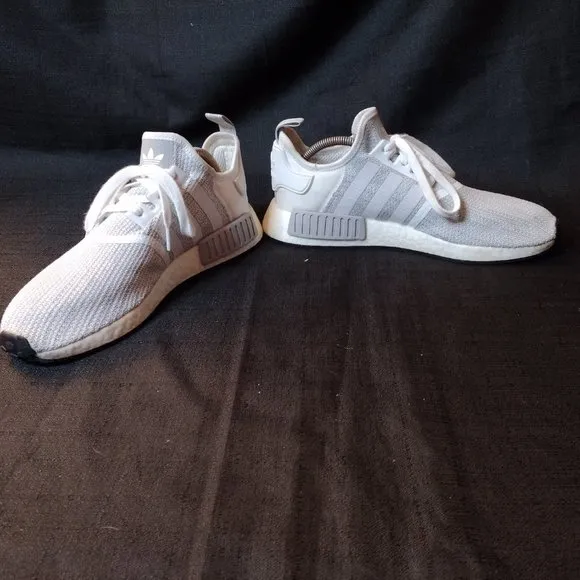 Adidas NMD_R1 Cloud Grey White Athletic Sneakers - Size 10.5 - Shoes / Trainers