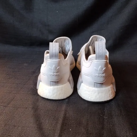 Adidas NMD_R1 Cloud Grey White Athletic Sneakers - Size 10.5 - Shoes / Trainers