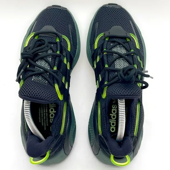 adidas Originals LXCON Men's Size 8.0 Running Shoes Core Black Green EF9678