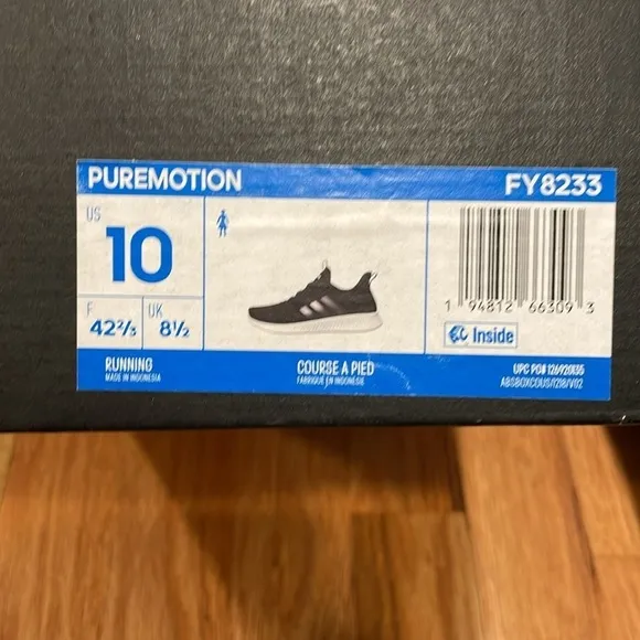 Adidas puremotion women’s running shoe. size 10 L212