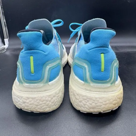Adidas Ultraboost 20 Lightweight Running Shoes Blue FV8324 Mens Size 10.5 EUC