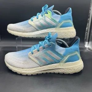 Adidas Ultraboost 20 Lightweight Running Shoes Blue FV8324 Mens Size 10.5 EUC