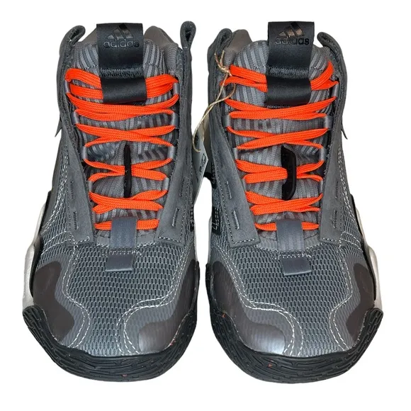 Adidas Women's Exhibit B Candace Parker Mid Basketball Shoes Gray GZ2351 Size 7