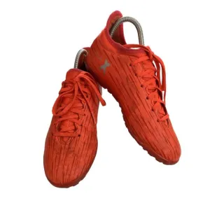 Adidas X 16.3 TF youth Size 3.5 Red With Striped Design  Soccer sneaker Shoes