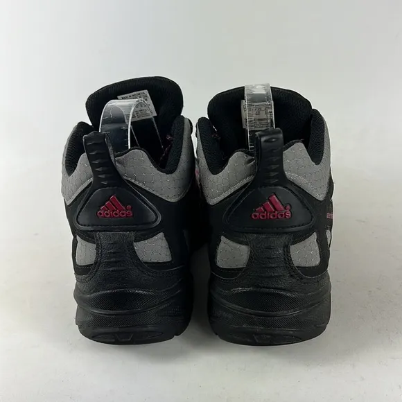 Adidas black grey pink water resistant high top athletic shoes us mens size 7