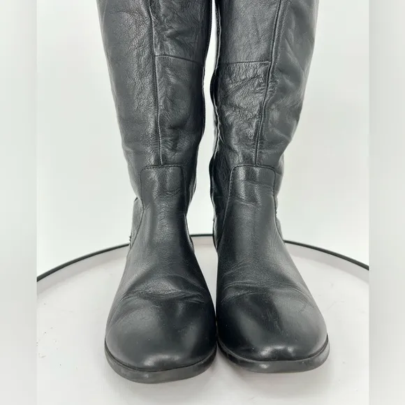 ALDO Butter Soft Black Leather Tall  Boots