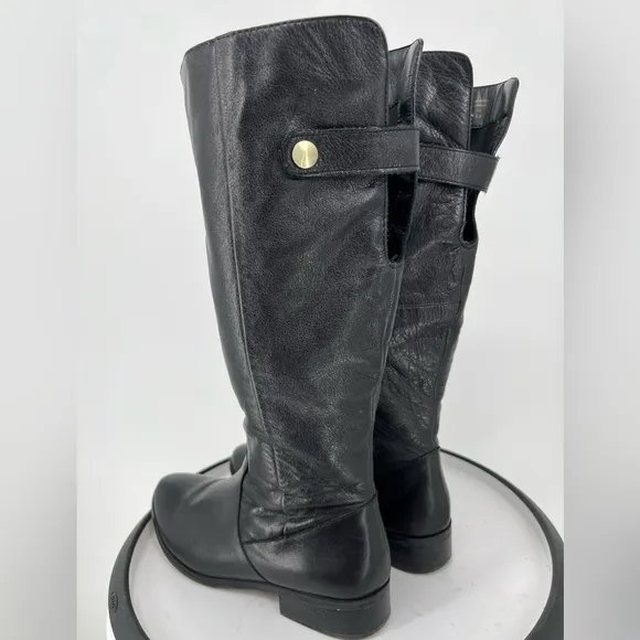 ALDO Butter Soft Black Leather Tall  Boots