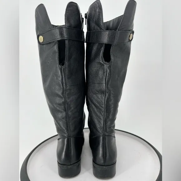ALDO Butter Soft Black Leather Tall  Boots
