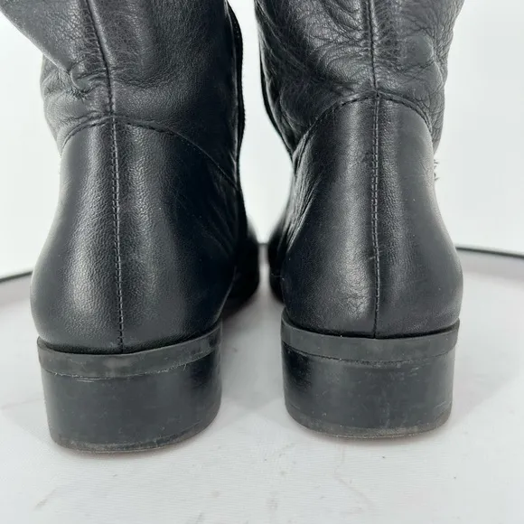 ALDO Butter Soft Black Leather Tall  Boots